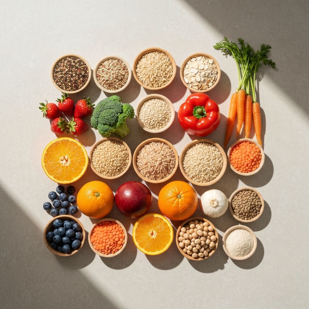 Diverse food ingredients